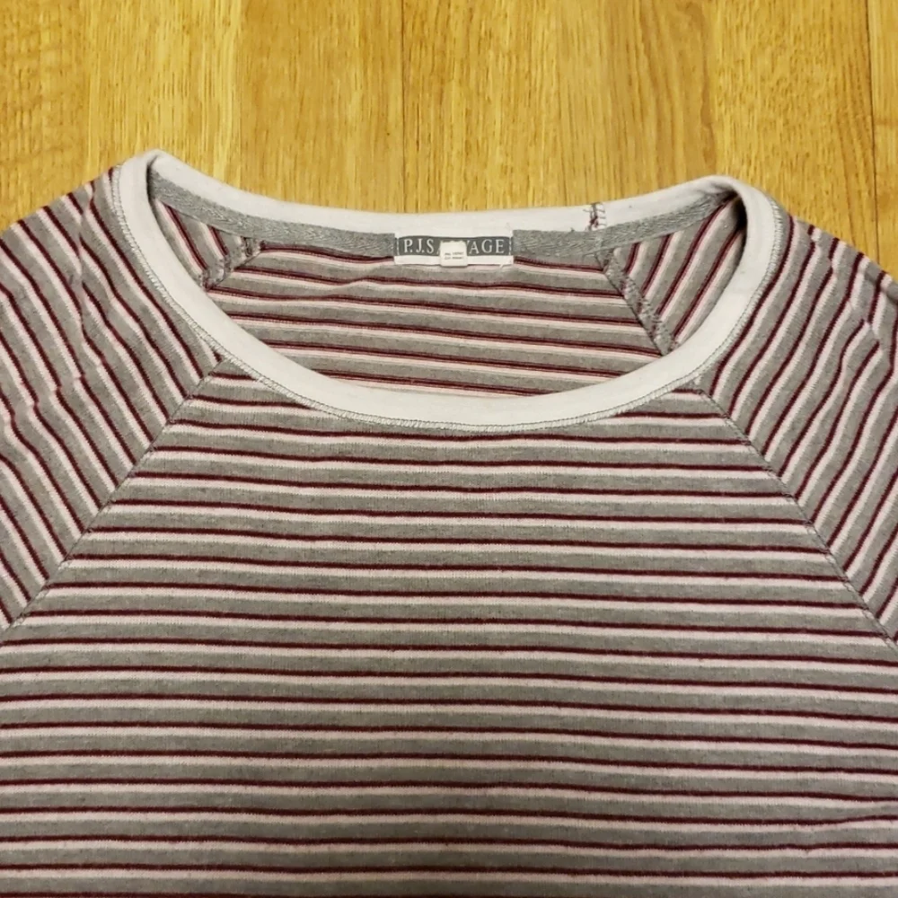 PJ Salvage lounge striped pj shirt sz medium - Picture 3 of 4